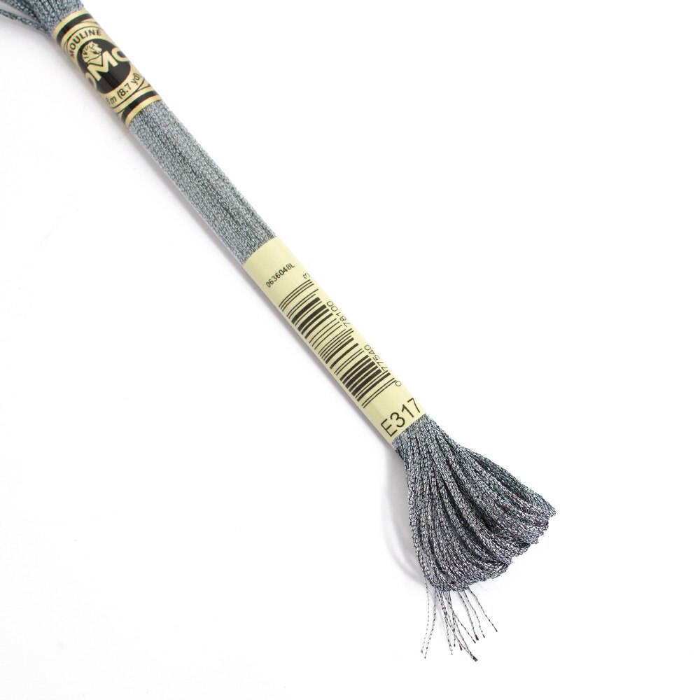Sewing Supplies, Art & School, DMC, 6 strand, Metallic, Embroidery floss, 50172, Platinum